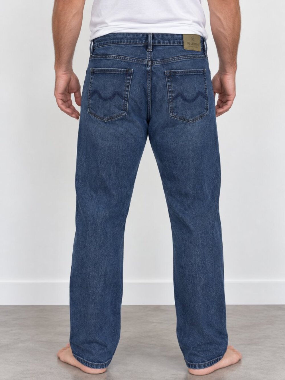 urban star dark wash stretch denim 40x32 western wear straight leg casual jeans